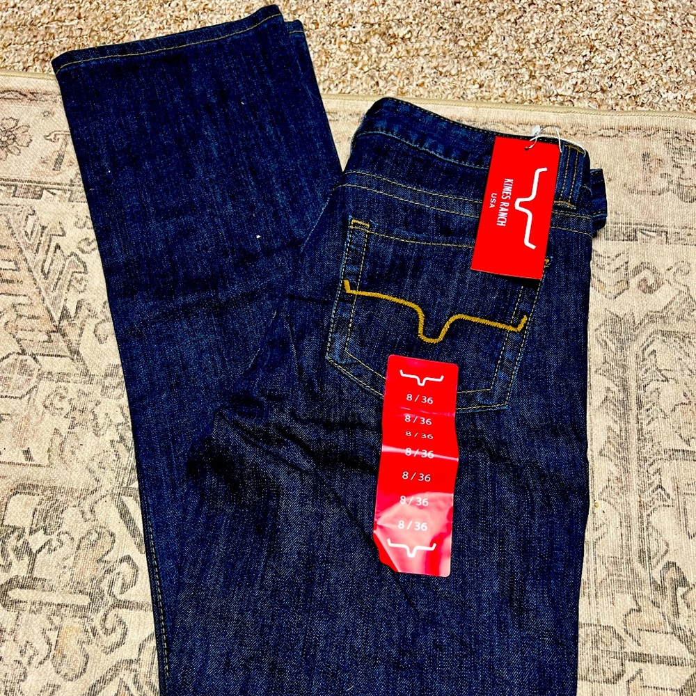 SOLD Kimes Ranch Betty Jeans 8/36 Dark Wash NEW WITH TAGS